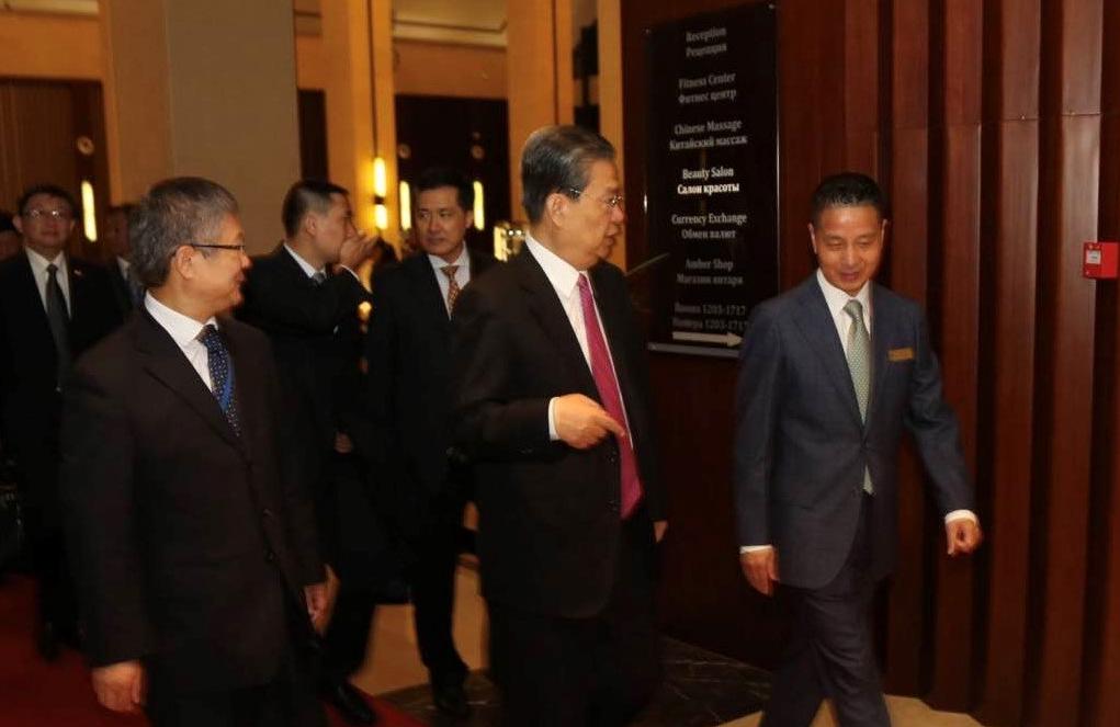 Comrade Zhao Leji, Standing Committee of the Political Bureau of the CPC Central Committee and Secretary of the Central Discipline Commission  in the Beijing Hotel