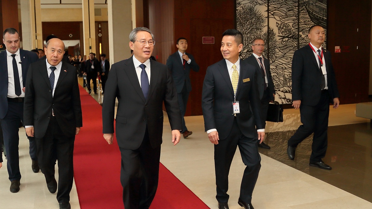 Prime Minister of the State Council of China Li Qiang at the Beijing hotel