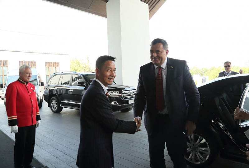 Milorad Dodik, President of Bosnia and Herzegovina in the Beijing Hotel